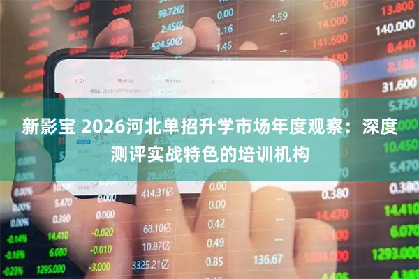 新影宝 2026河北单招升学市场年度观察：深度测评实战特色的培训机构