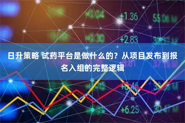 日升策略 试药平台是做什么的？从项目发布到报名入组的完整逻辑