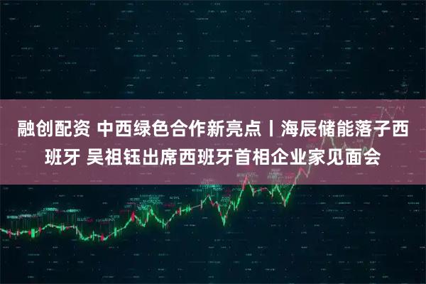 融创配资 中西绿色合作新亮点丨海辰储能落子西班牙 吴祖钰出席西班牙首相企业家见面会