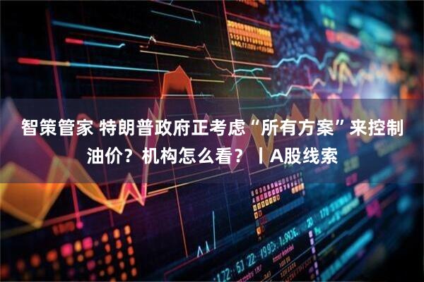 智策管家 特朗普政府正考虑“所有方案”来控制油价？机构怎么看？丨A股线索