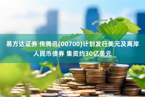 易方达证券 传腾讯(00700)计划发行美元及离岸人民币债券 集资约30亿美元