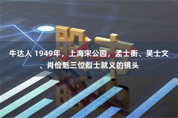 牛达人 1949年，上海宋公园，孟士衡、吴士文、肖俭魁三位烈士就义的镜头